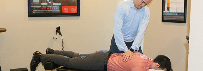 Chiropractor Casper WY Austen Wisroth Back Adjustment